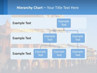 A Yellow Building With Balconies And Balconies On It PowerPoint Template