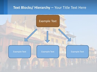 A Yellow Building With Balconies And Balconies On It PowerPoint Template