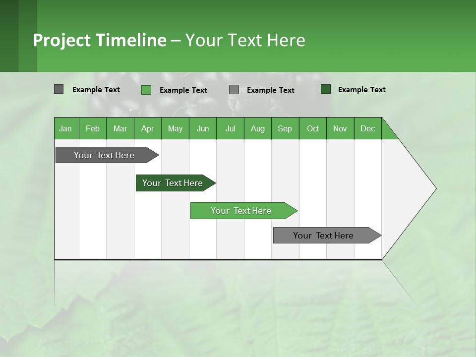 A Bunch Of Blackberries Sitting On Top Of A Green Leaf PowerPoint Template