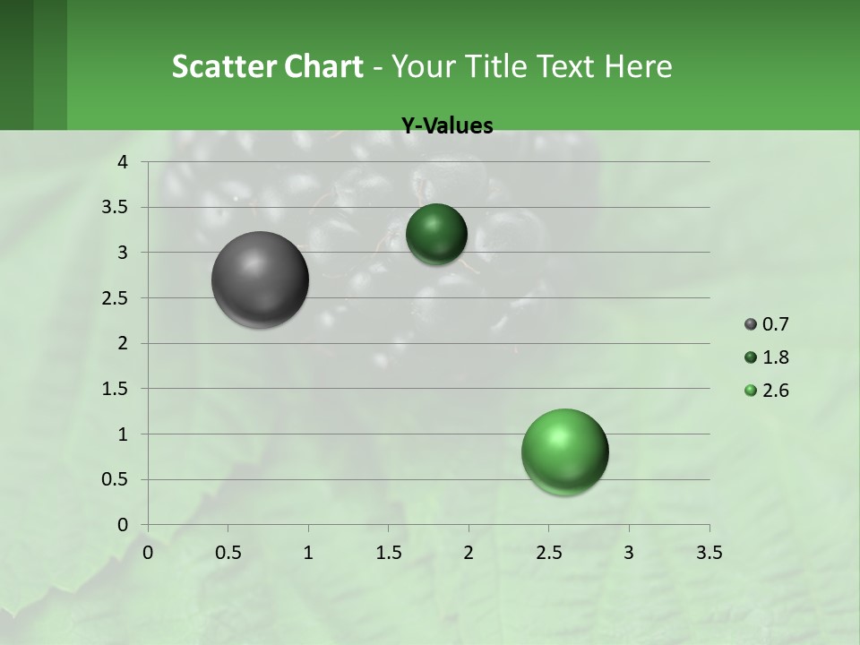 A Bunch Of Blackberries Sitting On Top Of A Green Leaf PowerPoint Template