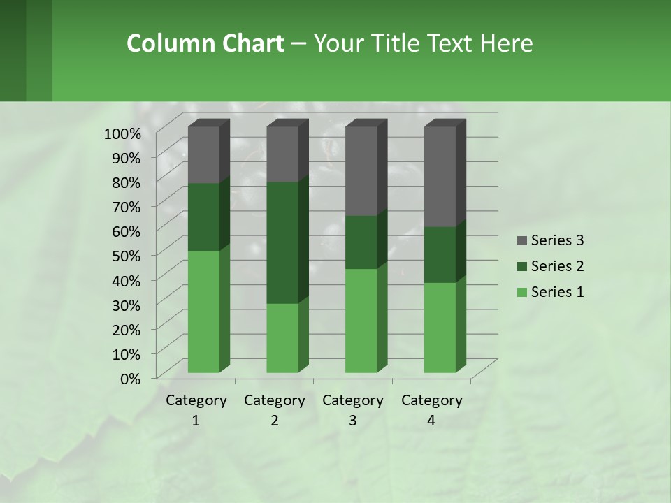 A Bunch Of Blackberries Sitting On Top Of A Green Leaf PowerPoint Template