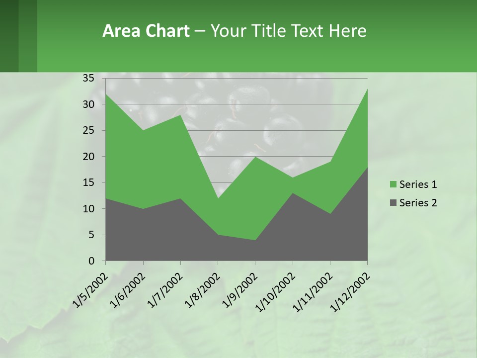 A Bunch Of Blackberries Sitting On Top Of A Green Leaf PowerPoint Template