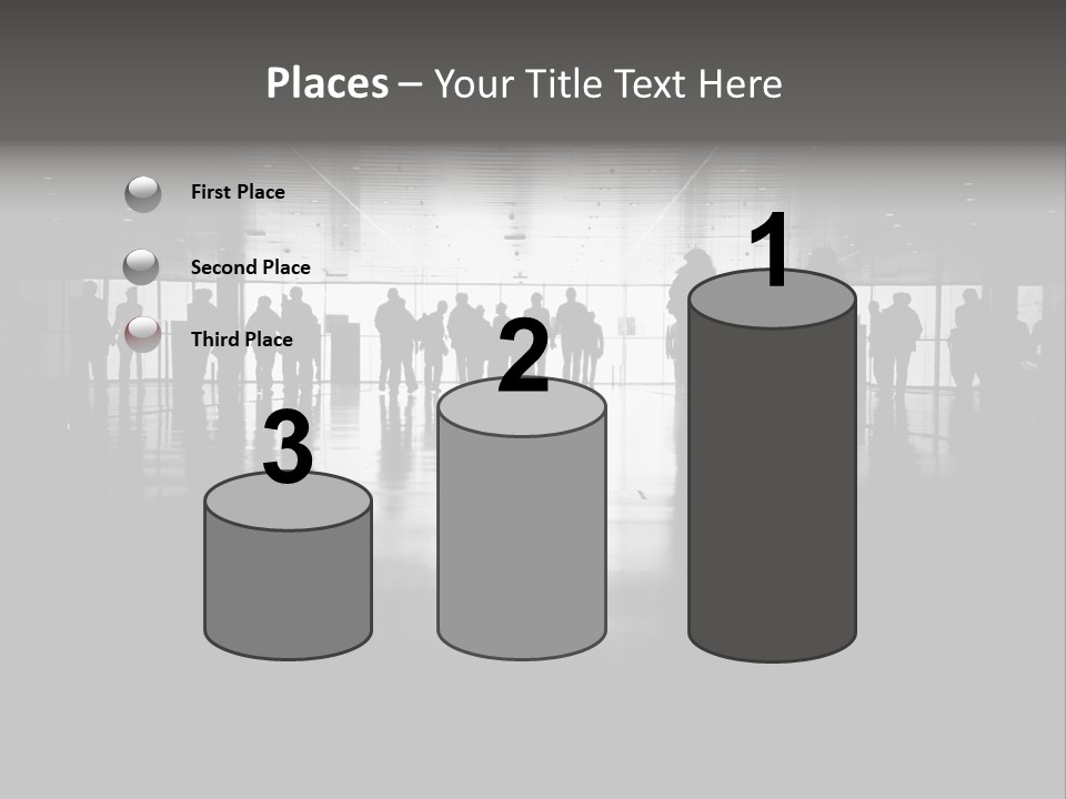 A Group Of People Standing In Front Of A Wall PowerPoint Template