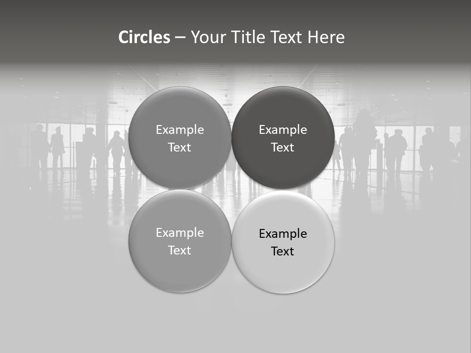 A Group Of People Standing In Front Of A Wall PowerPoint Template