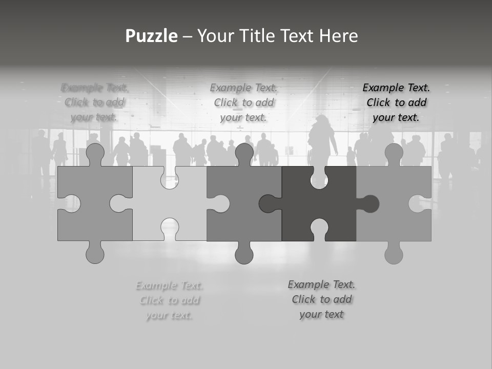 A Group Of People Standing In Front Of A Wall PowerPoint Template