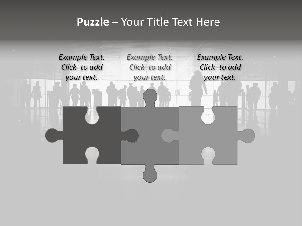 A Group Of People Standing In Front Of A Wall PowerPoint Template