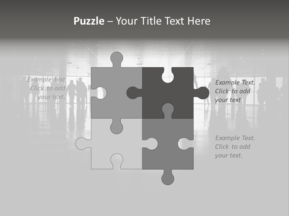 A Group Of People Standing In Front Of A Wall PowerPoint Template