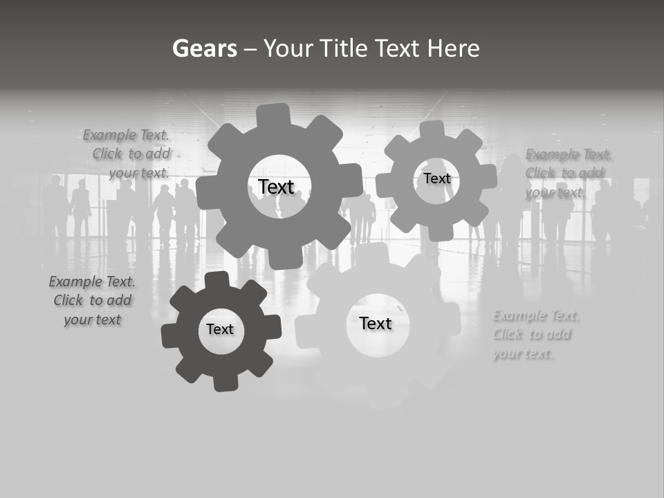 A Group Of People Standing In Front Of A Wall PowerPoint Template