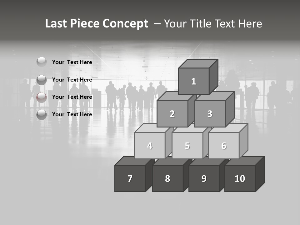 A Group Of People Standing In Front Of A Wall PowerPoint Template