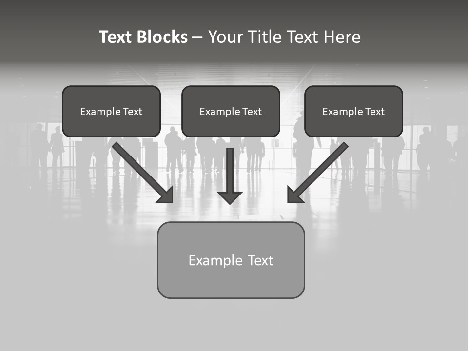 A Group Of People Standing In Front Of A Wall PowerPoint Template