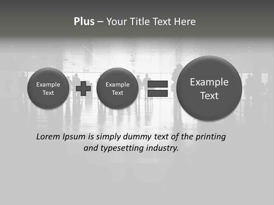 A Group Of People Standing In Front Of A Wall PowerPoint Template
