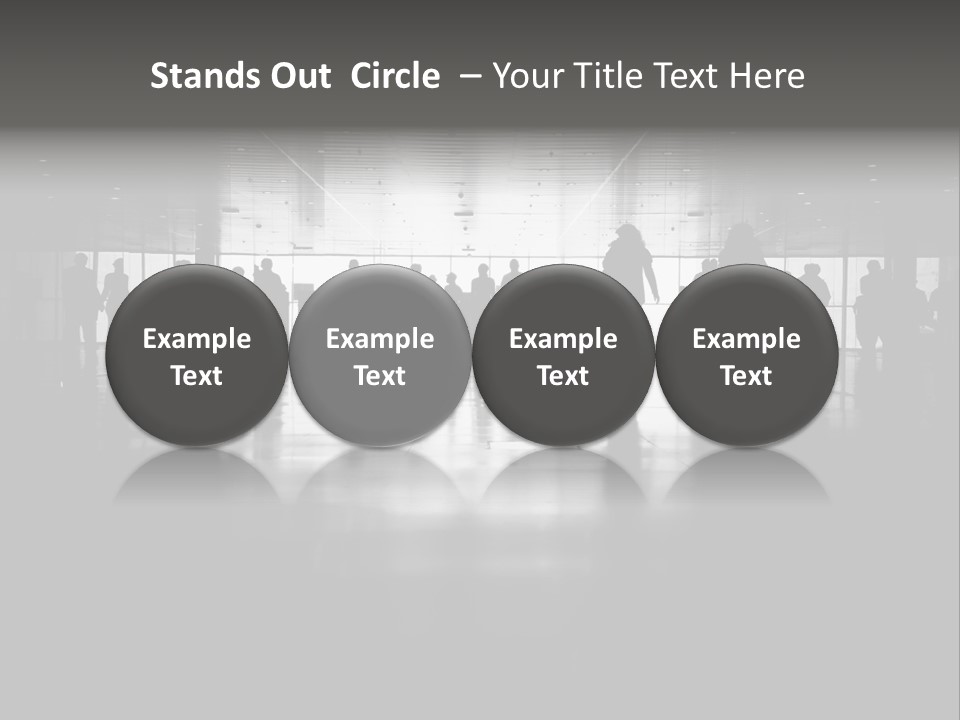 A Group Of People Standing In Front Of A Wall PowerPoint Template