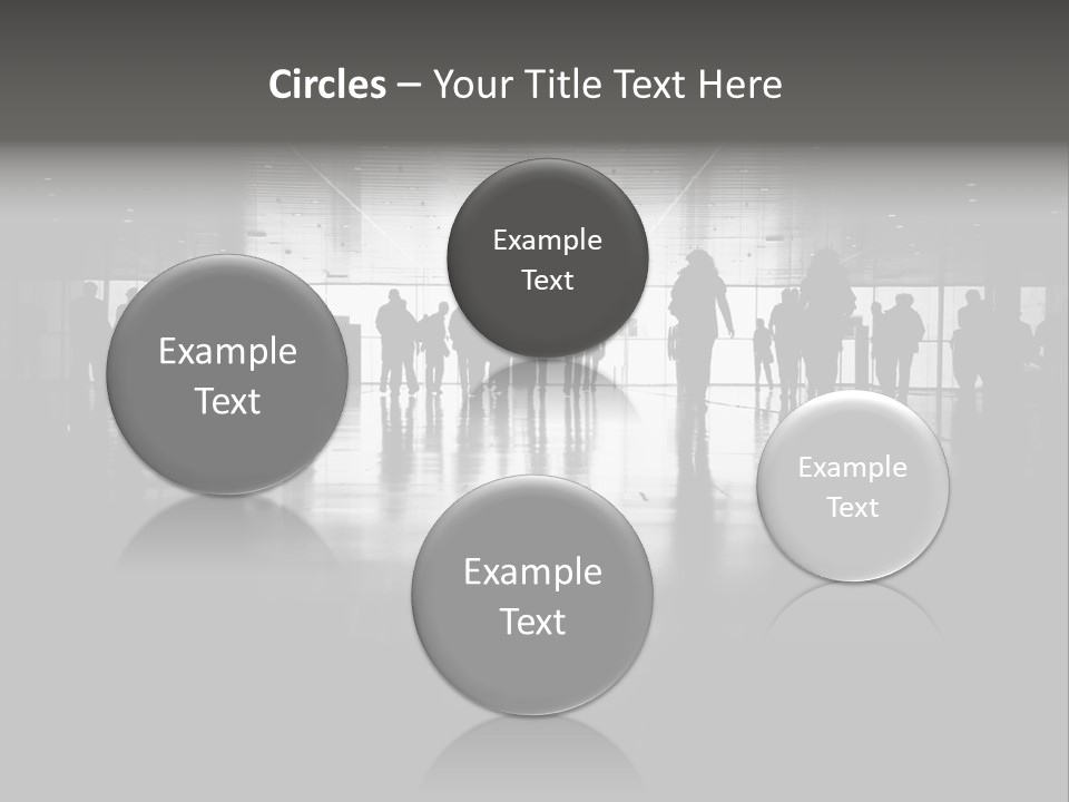 A Group Of People Standing In Front Of A Wall PowerPoint Template