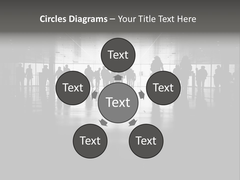 A Group Of People Standing In Front Of A Wall PowerPoint Template