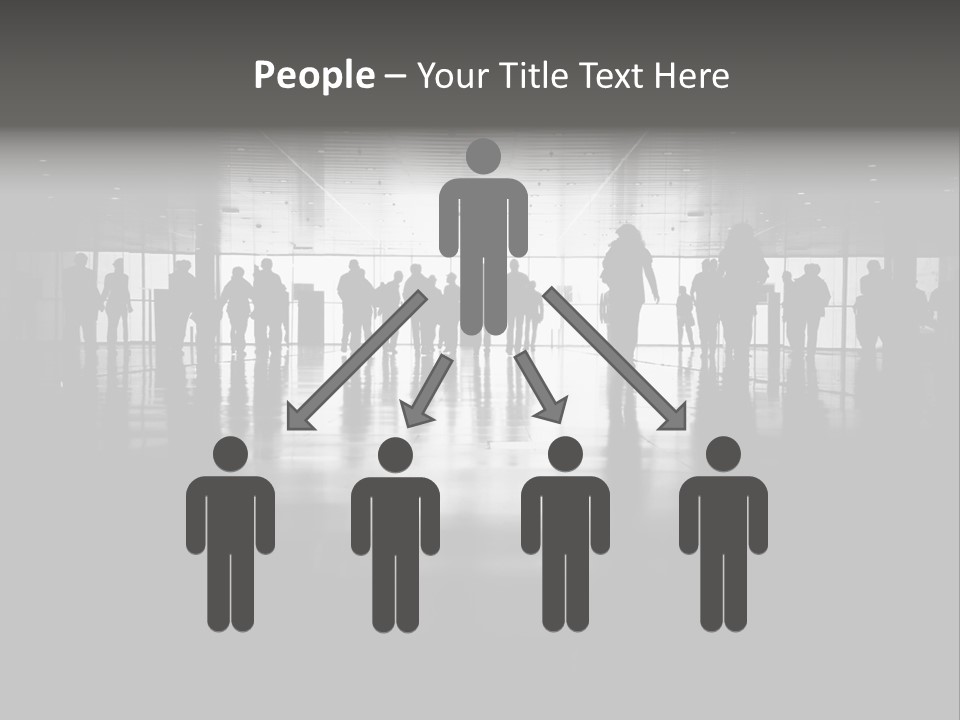 A Group Of People Standing In Front Of A Wall PowerPoint Template