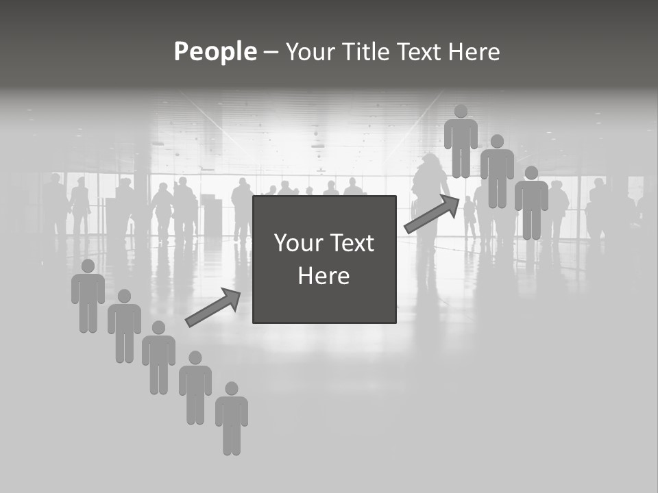 A Group Of People Standing In Front Of A Wall PowerPoint Template