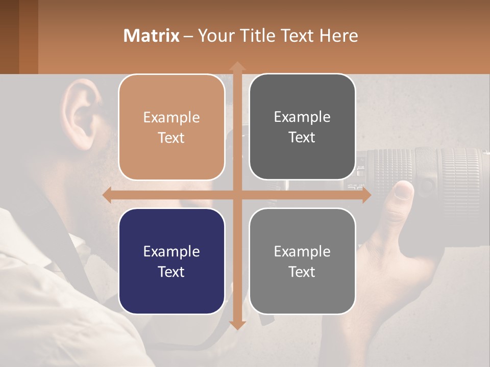 A Man Taking A Picture With A Camera PowerPoint Template