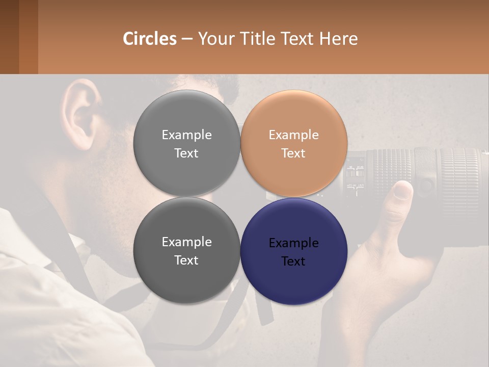 A Man Taking A Picture With A Camera PowerPoint Template