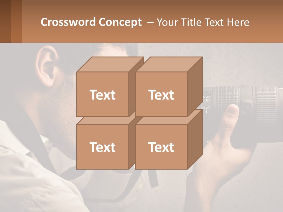 A Man Taking A Picture With A Camera PowerPoint Template