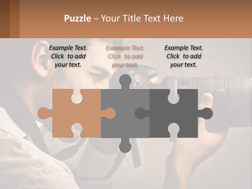 A Man Taking A Picture With A Camera PowerPoint Template