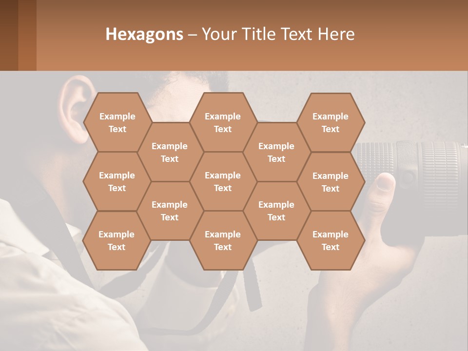 A Man Taking A Picture With A Camera PowerPoint Template