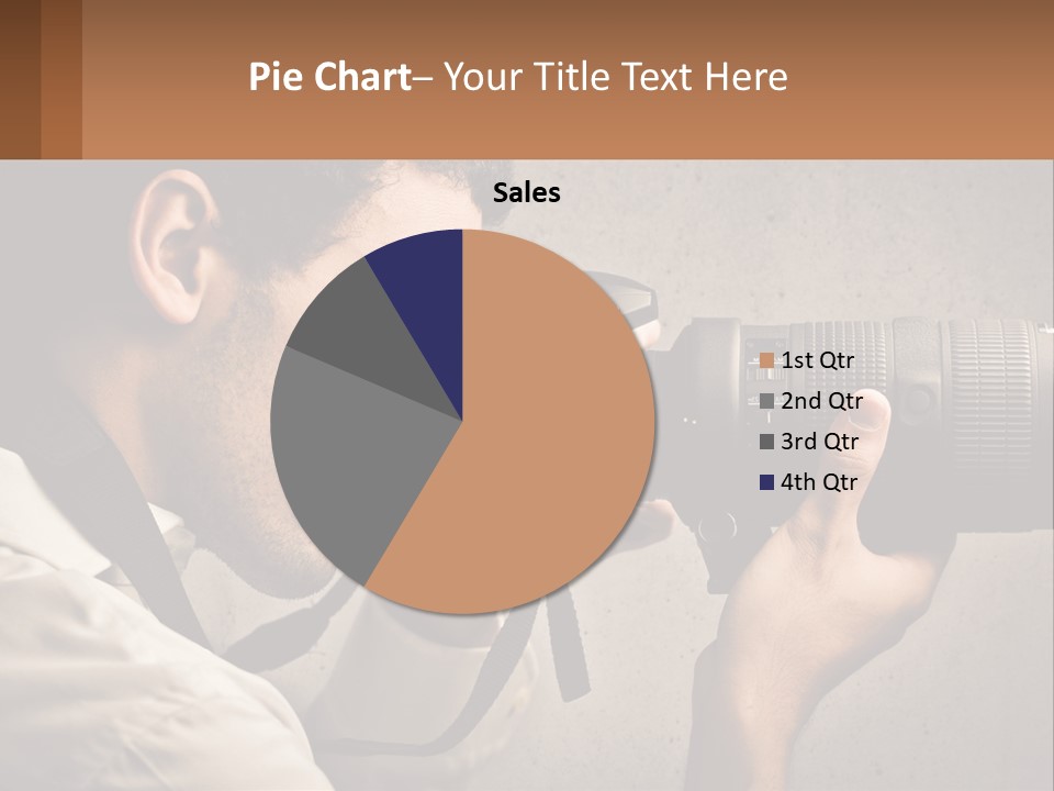 A Man Taking A Picture With A Camera PowerPoint Template