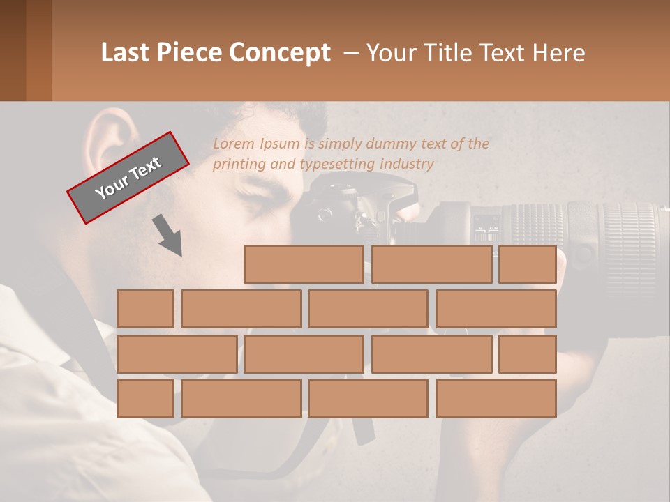 A Man Taking A Picture With A Camera PowerPoint Template