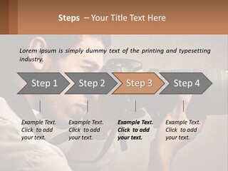 A Man Taking A Picture With A Camera PowerPoint Template
