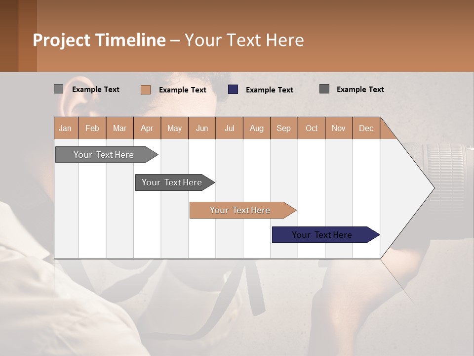 A Man Taking A Picture With A Camera PowerPoint Template