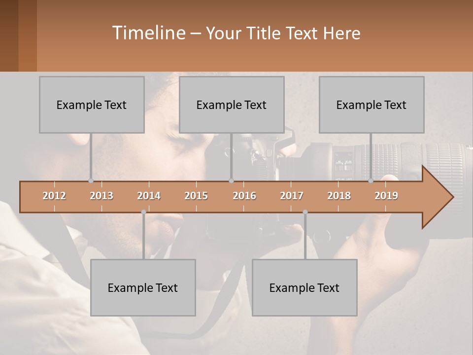 A Man Taking A Picture With A Camera PowerPoint Template