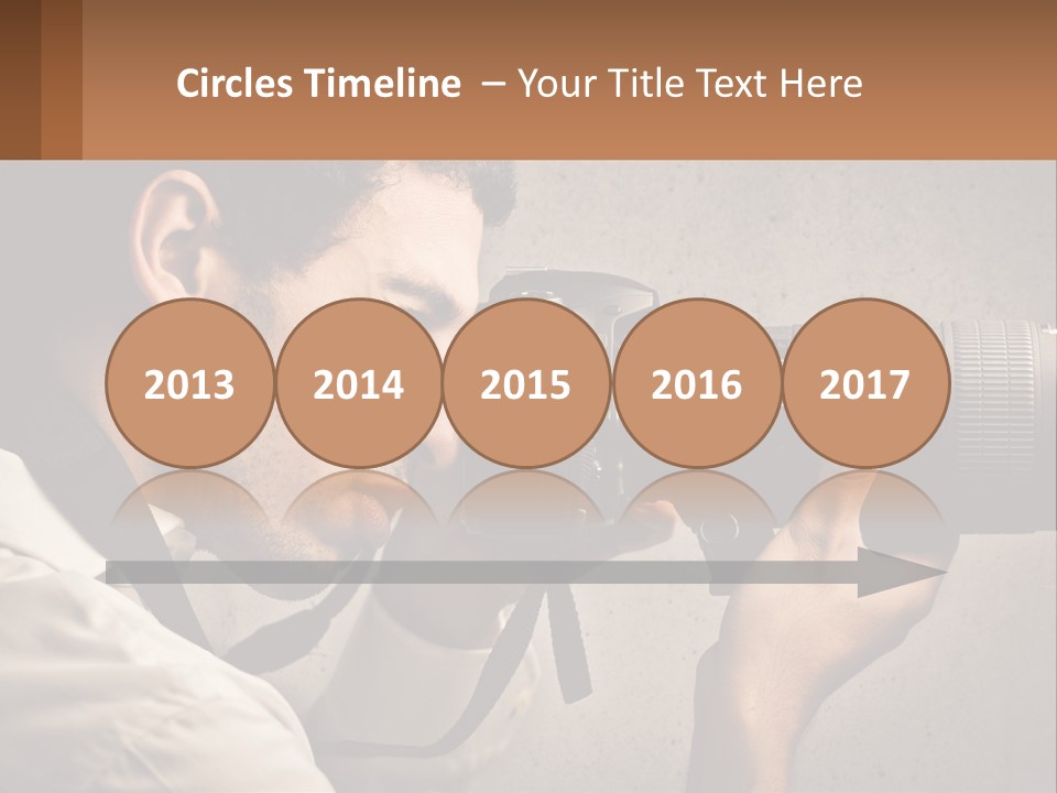 A Man Taking A Picture With A Camera PowerPoint Template