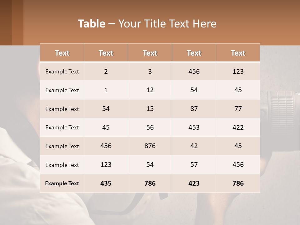 A Man Taking A Picture With A Camera PowerPoint Template