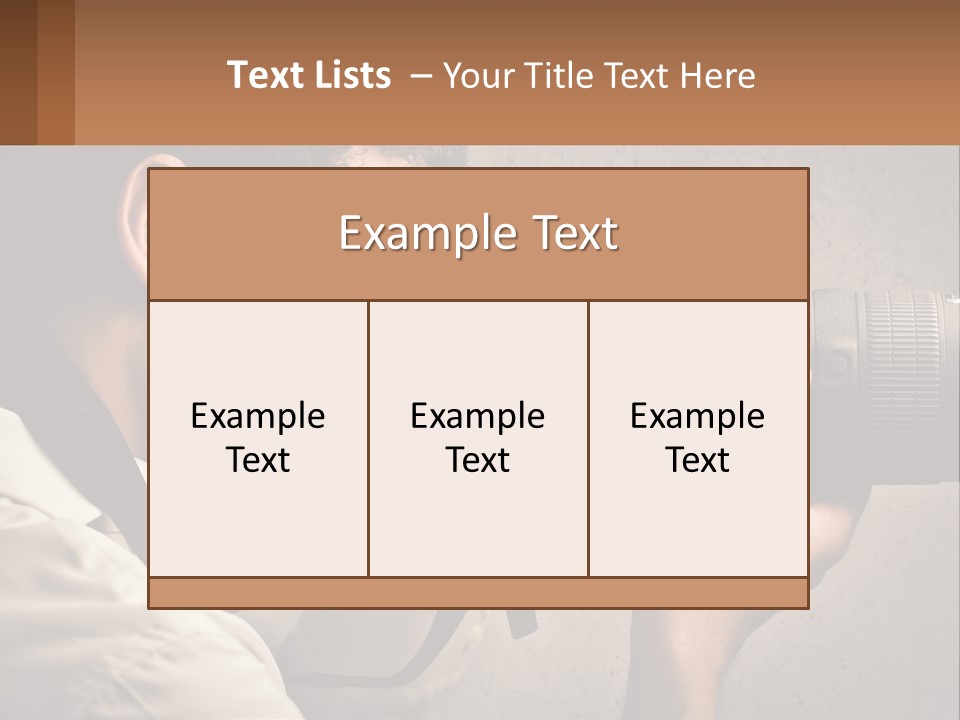 A Man Taking A Picture With A Camera PowerPoint Template