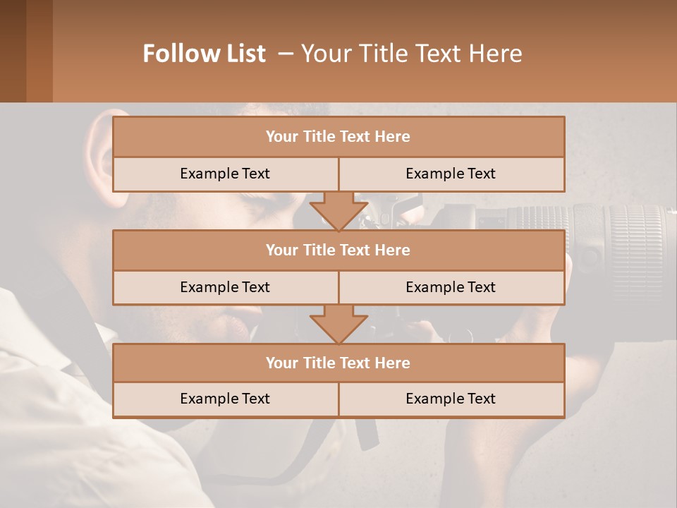 A Man Taking A Picture With A Camera PowerPoint Template