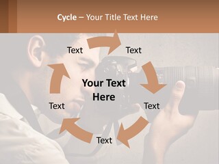 A Man Taking A Picture With A Camera PowerPoint Template