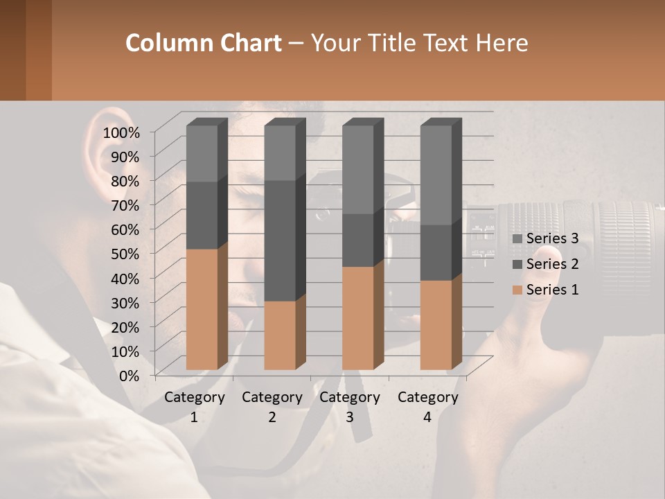 A Man Taking A Picture With A Camera PowerPoint Template
