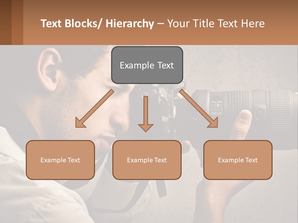 A Man Taking A Picture With A Camera PowerPoint Template
