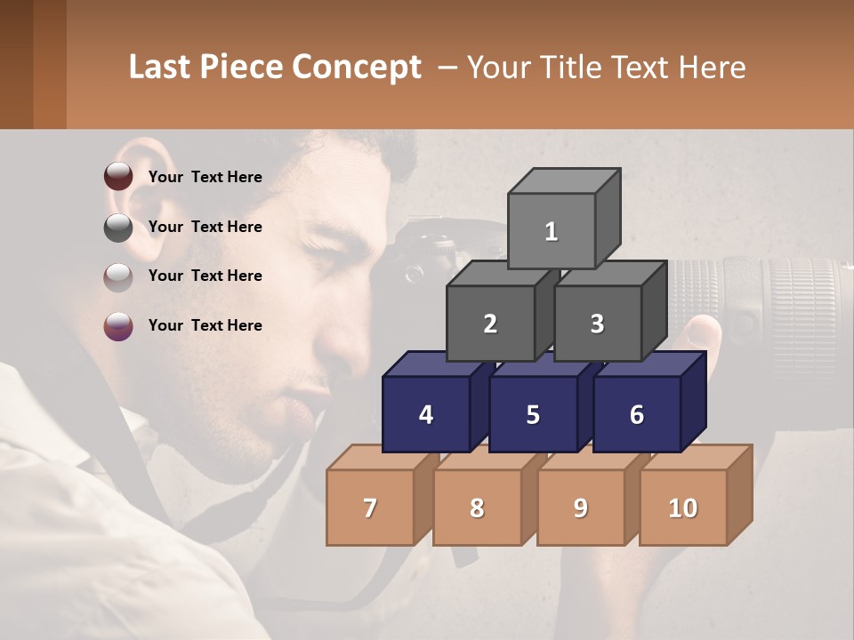 A Man Taking A Picture With A Camera PowerPoint Template