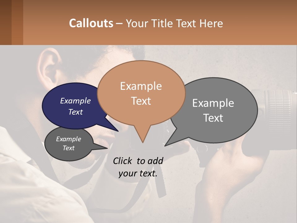 A Man Taking A Picture With A Camera PowerPoint Template