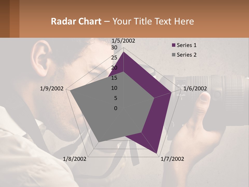 A Man Taking A Picture With A Camera PowerPoint Template