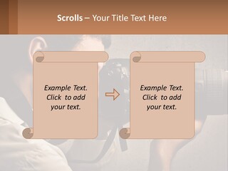 A Man Taking A Picture With A Camera PowerPoint Template