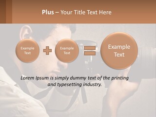 A Man Taking A Picture With A Camera PowerPoint Template