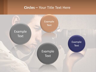 A Man Taking A Picture With A Camera PowerPoint Template