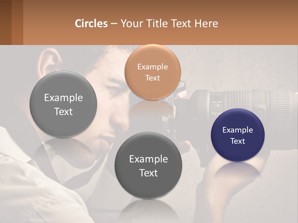 A Man Taking A Picture With A Camera PowerPoint Template