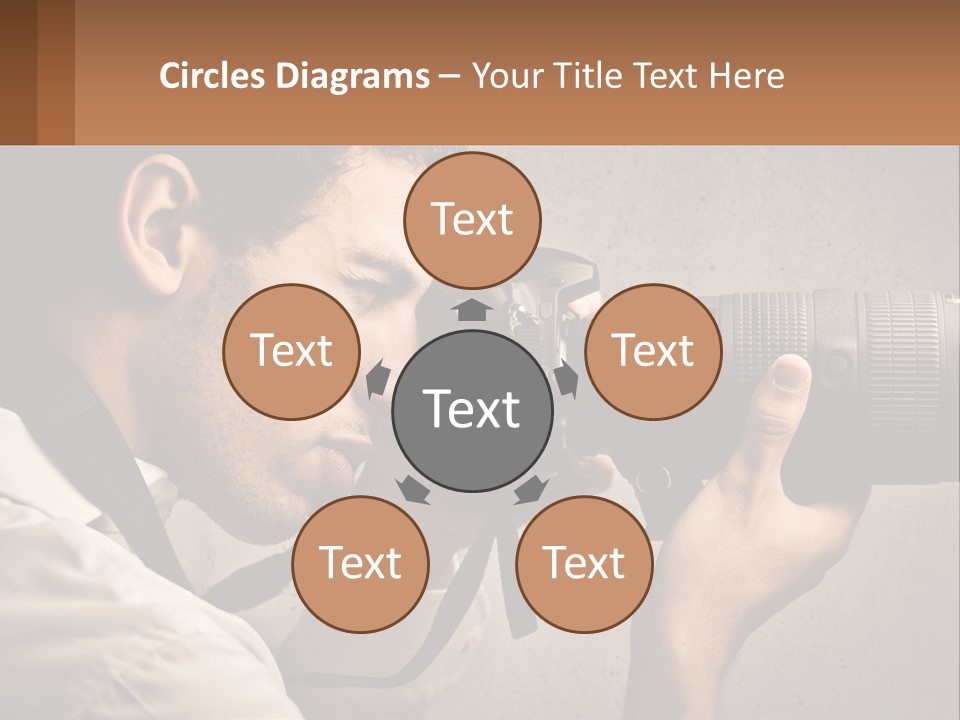 A Man Taking A Picture With A Camera PowerPoint Template