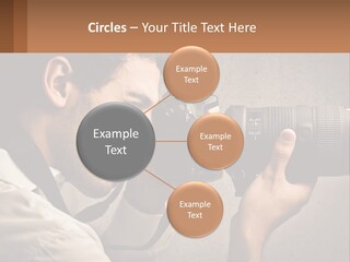 A Man Taking A Picture With A Camera PowerPoint Template