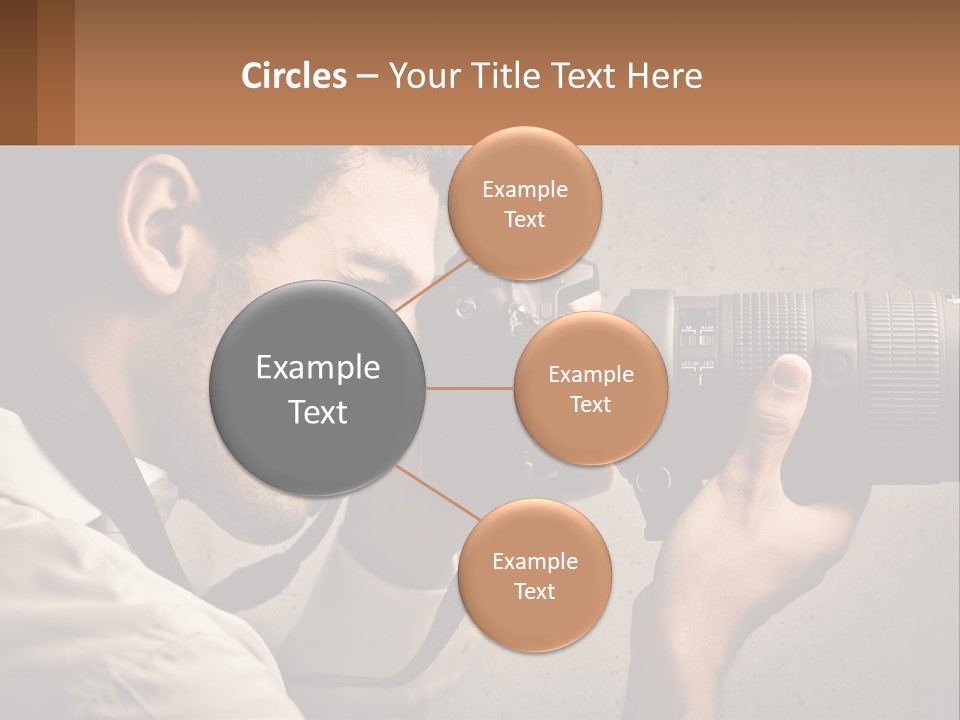 A Man Taking A Picture With A Camera PowerPoint Template