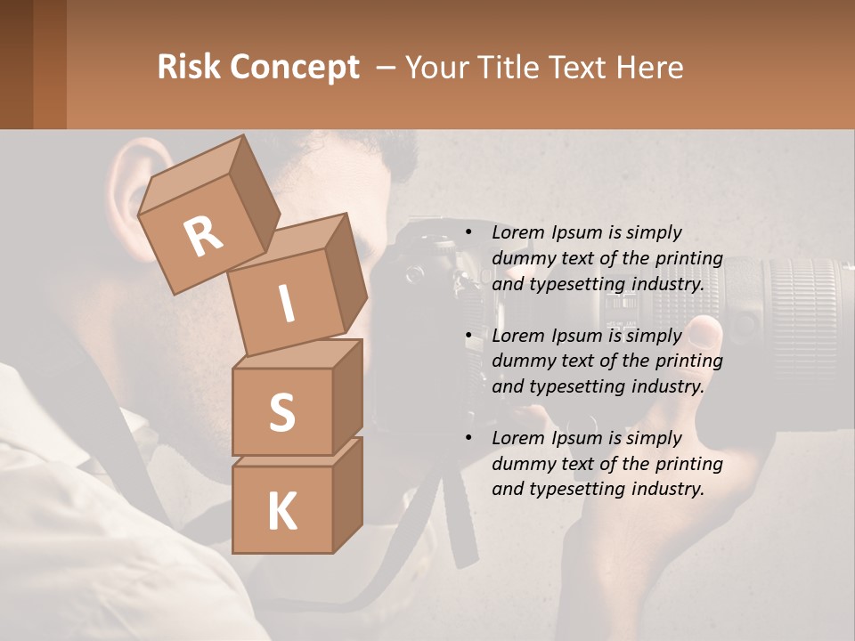 A Man Taking A Picture With A Camera PowerPoint Template