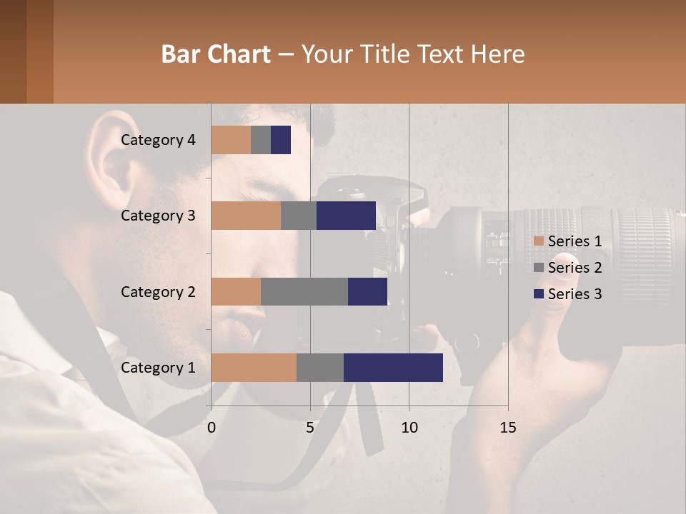 A Man Taking A Picture With A Camera PowerPoint Template