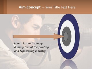 A Man Taking A Picture With A Camera PowerPoint Template